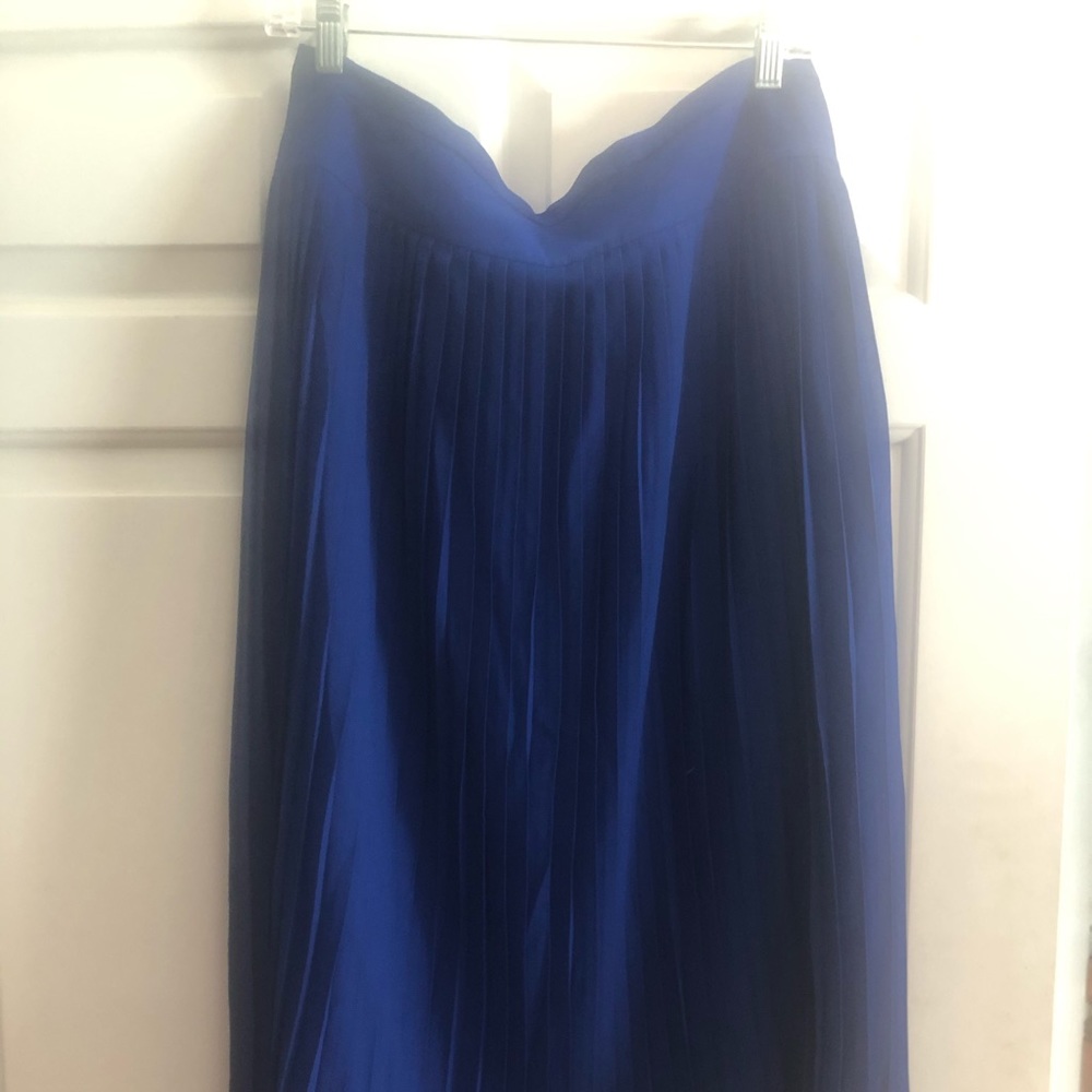J crew blue midi skirt.  NWT
